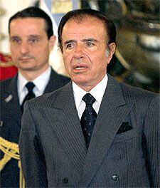 El ex presidente argentino Carlos Menem.