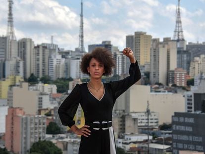 Erika Hilton, en el Ayuntamiento de São Paulo, en noviembre de 2020.