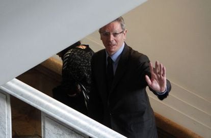 Ruiz-Gallardón, en el Senado durante el homenaje a Manuel Fraga.