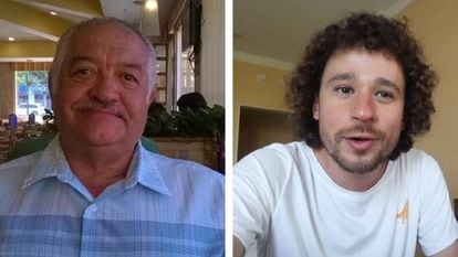 Sergio Soto Ramírez (izda) y el youtuber Luisito Comunica (dcha)