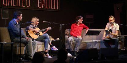 Luis Garcia Montero, Zahara, Benjamin Prado y Guille Galvan en el Homenaje a Lorca en la Sala Galileo dentro de los Matinales de EL PAÍS.