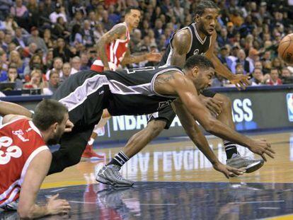 Gasol, Duncan y Leonard.