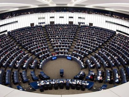 El pleno del Parlamento Europeo en Estrasburgo. 