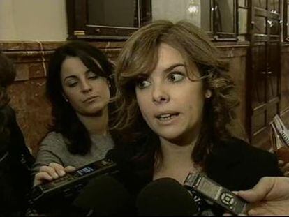 Sáenz de Santamaría: "Un ministro de Interior tiene que tener la templanza suficiente para asumir que se está equivocando"