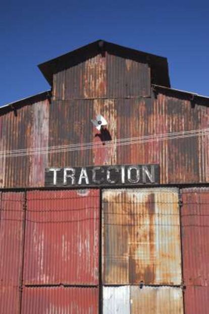 El museo del tren en El Maiten, en la Patagonia argentina.  