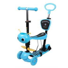 Asiento Extraíble Y Plegable Para Patinete – Accesorio Portátil Con Sillín Cómodo Para Niños Y Niñas (Rosa)