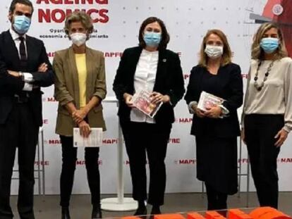 Iñaki Ortega (Deusto Business School), Arancha Díaz-Lladó (Telefónica), Clara Bazán (Mapfre), Raquel Azcárraga (Bankinter) y Eva Piera (Mapfre).