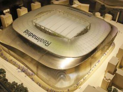 Maqueta de GMT Architecken L-35-Ribas del nuevo Santiago Bernabéu.