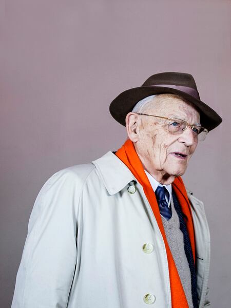 El sociólogo francés Alain Touraine en París en 2015.