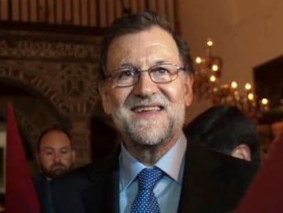 Mariano Rajoy, en su visita a Ayamonte (Huelva) el pasado 22 de marzo.