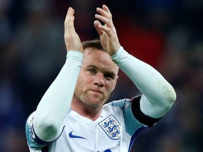 Rooney, durante un partido con la selecci&oacute;n.