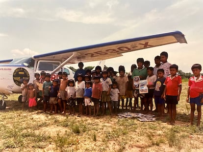 Plane belonging to the Colombian air patrol.