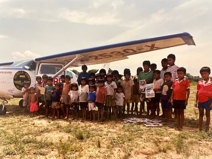 Avioneta perteneciente a la patrulla aérea colombiana.