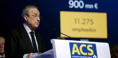 El presidente de ACS, Florentino Pérez.