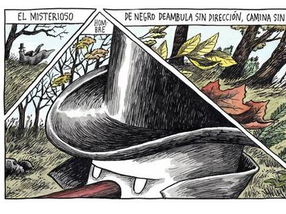 El misterioso hombre de negro