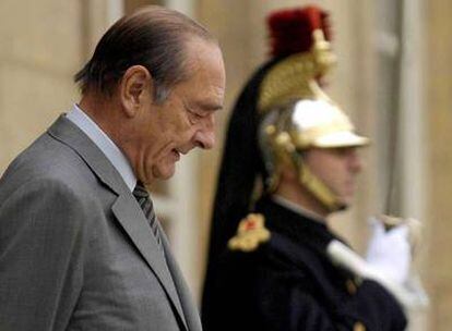 Jacques Chirac, en el palacio del Elíseo en febrero de 2007.