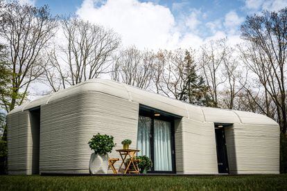 En Eindhoven se puede ver la primera casa impresa en 3D habitada, como parte del proyecto Milestone. 