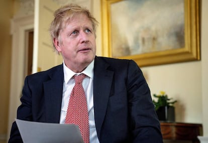 Boris Johnson interviene en televisión tras su alta médica.