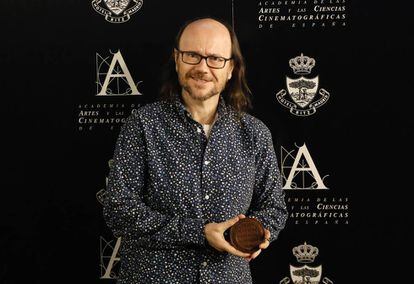 Santiago Segura, con la Medalla de Oro de la Academia.