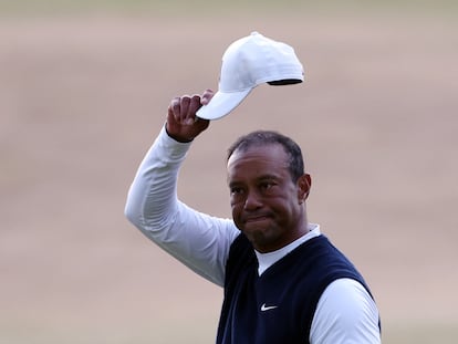 Tiger Woods, al final de la ronda.