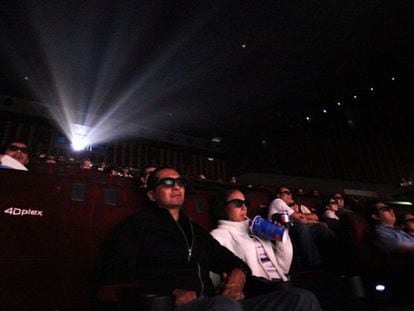 Espectadores en una sala de cine en la Ciudad de México, en junio del pasado año.