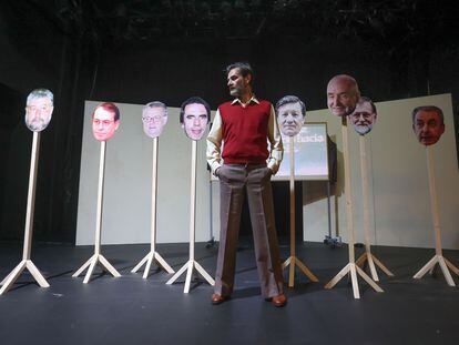 Ensayo general, el pasado 16 de febrero, de la obra teatral 'Homenaje a Billy el Niño'. En la imagen, Antonio Gómez, su protagonista.