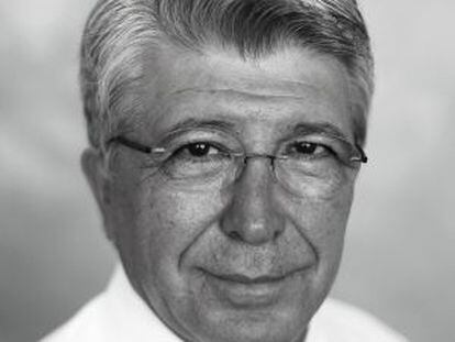 Enrique Cerezo, presidente del Atlético de Madrid y productor de cine.