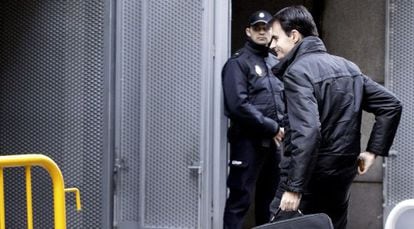 El juez Pablo Ruz en la Audiencia Nacional, este miércoles.