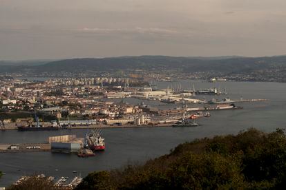 Vista del puerto de Ferrol (A Coruña).