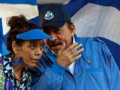 Rosario Murillo y Daniel Ortega en Managua (Nicaragua), en 2018.