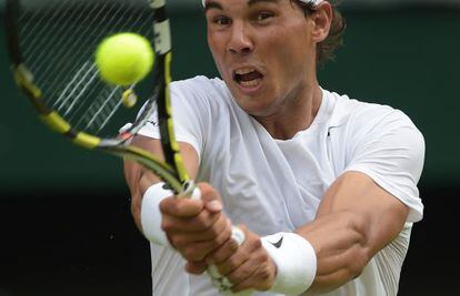 El tenista Rafael Nada, en el torneo de Wimbledon, 2014.