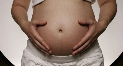 Imagen de una mujer embarazada.