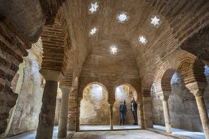 Los baños árabes de Baza, localidad en la sierra homónima, en el nuevo geoparque del Cuaternario Valles del Norte de Granada, en Andalucía. 