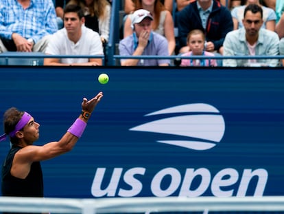 Nadal, durante su participación en 2019 en el US Open.