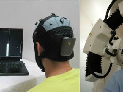 Un descodificador lee los pensamientos grabados por un escáner cerebral 1 El emisor y el receptor que permiten la transmisión de pensamiento.