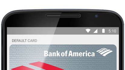 El servicio Android Pay es compatible con diferentes tarjetas de crédito y débito.