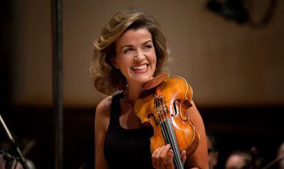 La violinista Anne-Sophie Mutter.