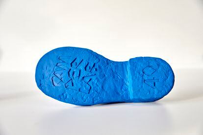 Detail of the sole of a model from the Camperlab spring-summer collection.