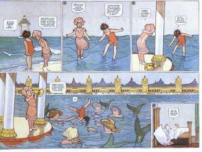 Una viñeta de 'Little Nemo', creado en 1905 por Winsor McCay para las páginas dominicales del New York Herald.