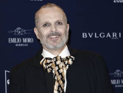 El cantante Miguel Bose, en el tributo de Telva a Naty Abascal, el pasado 9 de octubre.