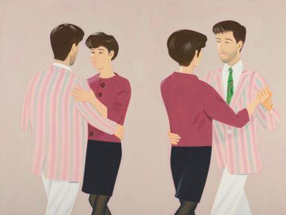 ‘Roof’ (1989) de Alex Katz se expone en la muestra parisiense ‘45 años de retratos (1969-2014)’.