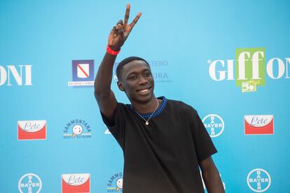 Khaby Lame, el 23 de julio en el Festival de Cine de Giffoni, en Campania (Italia).