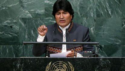 El presidente boliviano, Evo Morales, en septiembre en la ONU.