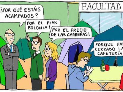 "Plan Bolonia", la mejor tira cómica de 'El País de los Estudiantes'.