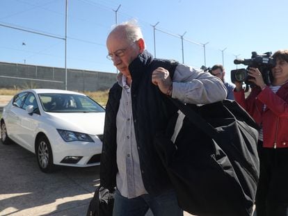 El exvicepresidente del Gobierno Rodrigo Rato a su llegada a la prisión madrileña de Soto del Real en octubre de 2018.