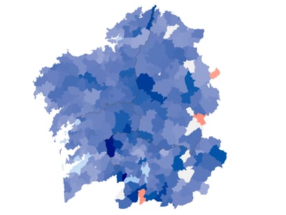 Los resultados de las elecciones en Galicia, municipio a municipio