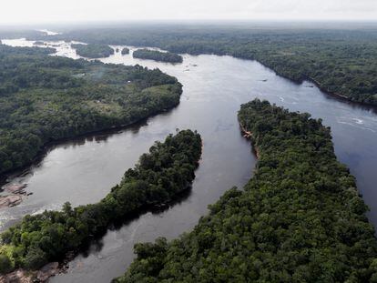 Vista del área del río Uaupés, en São Gabriel da Cachoeira, Amazonas, en marzo de 2021.
