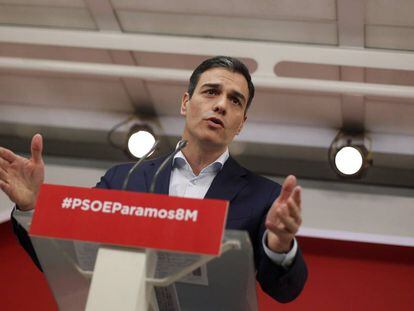 El l&iacute;der del PSOE, Pedro S&aacute;nchez.