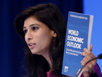 La economista jefa del FMI, Gita Gopinath, en una imagen de archivo.