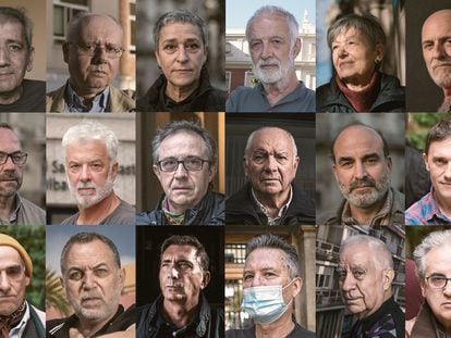 Fotografías de víctimas de abusos en la Iglesia que han aparecido en EL PAÍS en los últimos tres años.